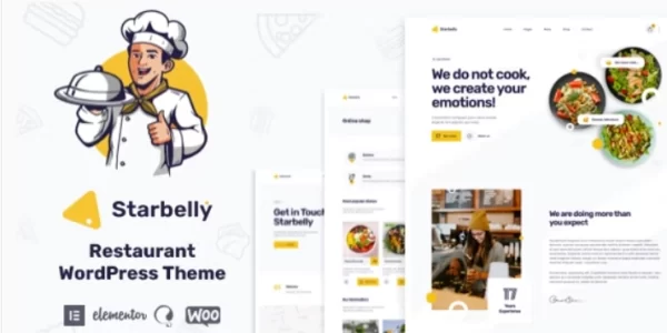Starbelly Restaurant WordPress Theme 1.3.2 GPL Theme