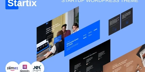 Startix Modern One-page WordPress Theme For Startup WordPress Theme 1.0.1 GPL Theme