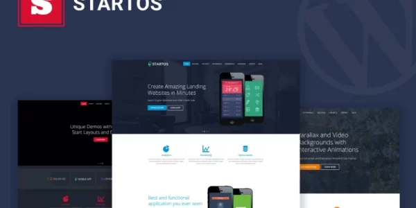 Startos Modern App Landing Page WordPress Theme 1.5.0 GPL Theme