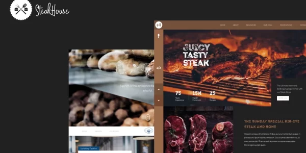 Steakhouse Restaurant and Bakery WordPress Theme 1.1.0 GPL Theme