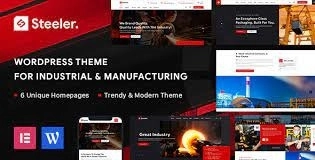 Steeler Industrial Manufacturing WordPress Theme 1.2.1 GPL Theme