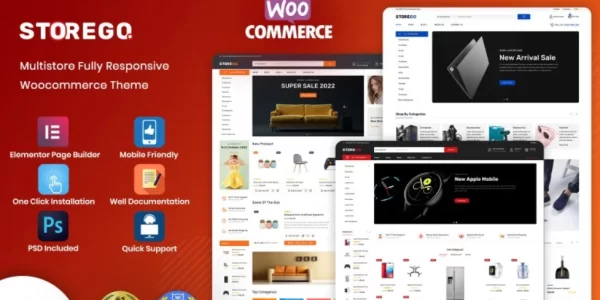 StoreGo MultiPurpose Electronic Store WooCommerce Theme 2.0 GPL Theme
