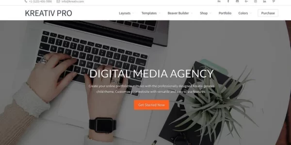 StudioPress Kreativ Pro Theme 1.2.2 GPL Theme