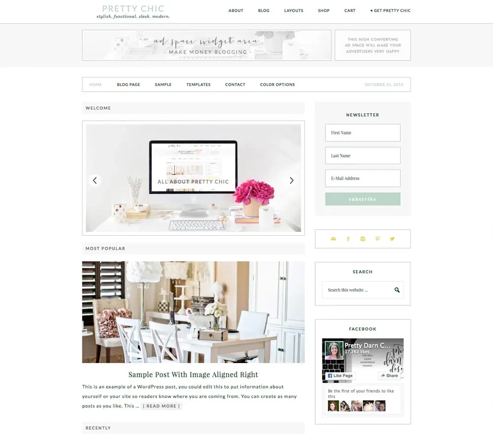 StudioPress Pretty Chic Pro Theme 1.0.0 GPL Theme