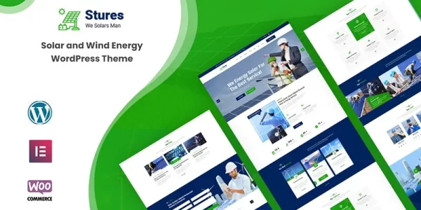 Stures Solar and Wind Energy Responsive WordPress Theme 1.0.0 GPL Theme