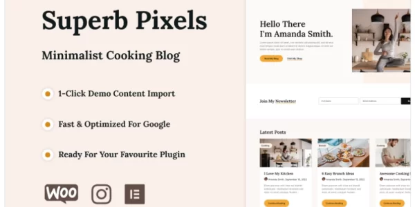 Superb Pixels Cooking and Food Theme 10.0 GPL Theme
