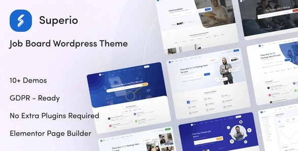 Superio – Job Board WordPress Theme 1.3.14 GPL Theme