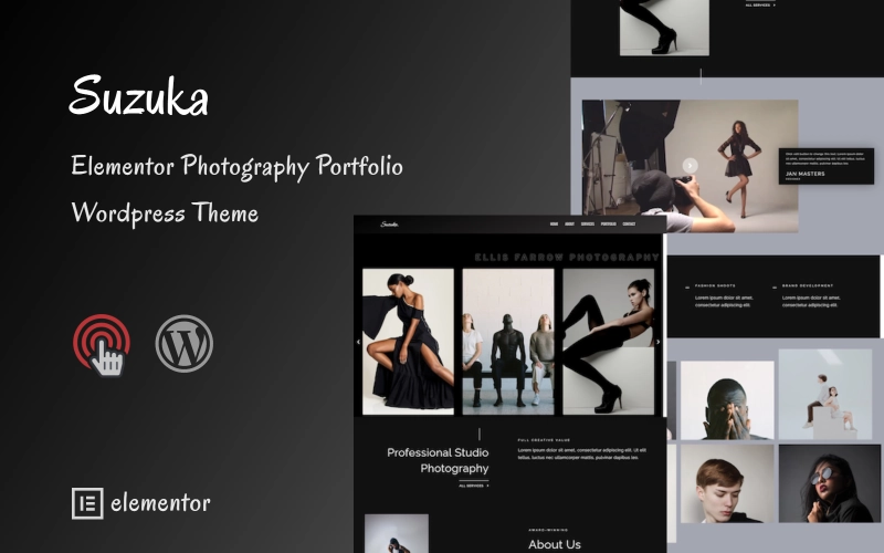 Suzuka Minimal Portfolio and Photography WordPress Theme 1.0.0 GPL Theme
