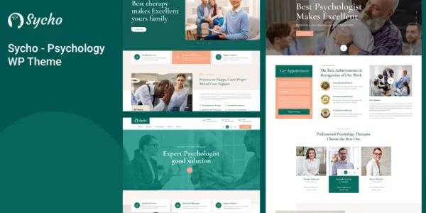 Sycho Psychology and Counseling WordPress Theme 1.1.0 GPL Theme