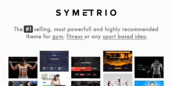 Symetrio Gym Fitness WordPress Theme | Health Beauty 4.9.2 GPL Theme