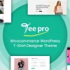 TEEPRO Woocommerce Custom T-Shirt Designer WordPress Theme 3.7.2 GPL Theme