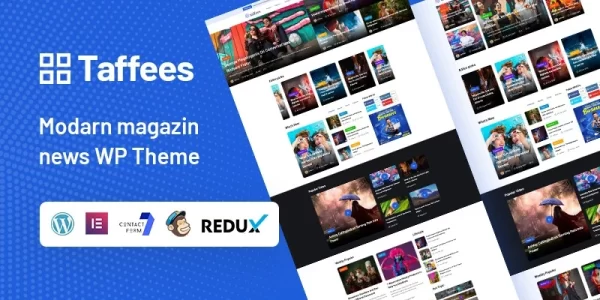 Taffees Modern Magazine WordPress Theme 1.0.0 GPL Theme