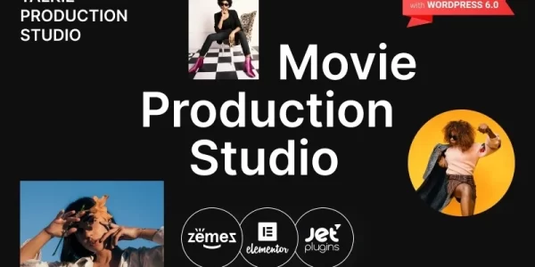 Talkie Production Studio Movie WordPress Theme 1.0.1 GPL Theme