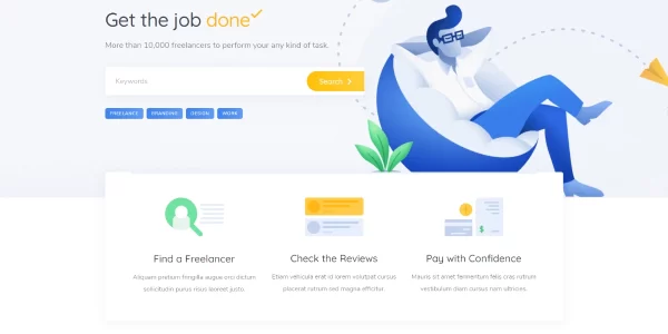 TaskHive Freelance Marketplace WordPress Theme 1.1.6 GPL Theme