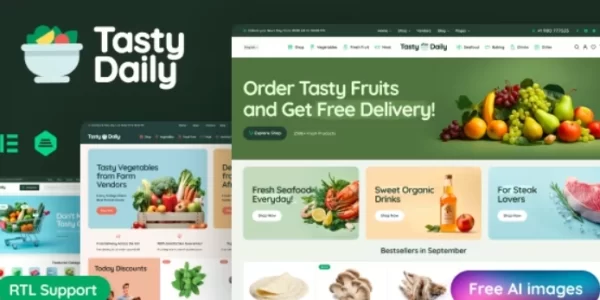 Tasty Daily Grocery Store Food WooCommerce Theme 1.1 GPL Theme