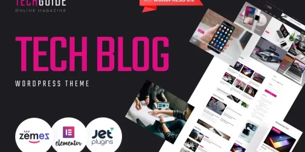Techguide Tech Blog WordPress Elementor Theme WordPress Theme 1.0.1 GPL Theme