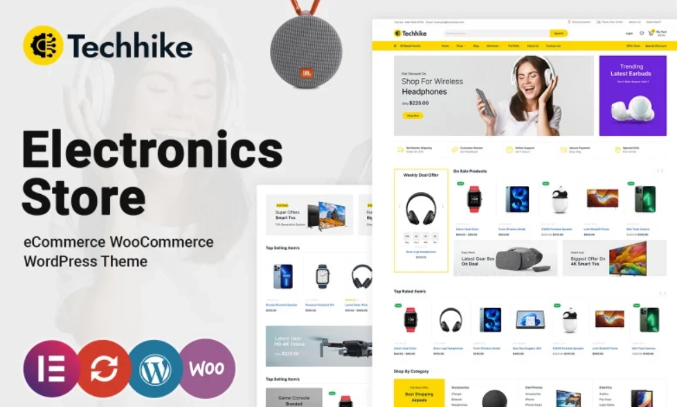 Techhike Multipurpose Electronics WooCommerce Theme 1.0.0 GPL Theme
