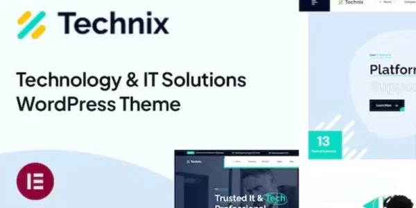 Technix – Technology IT Solutions WP Theme 1.0.3 GPL Theme