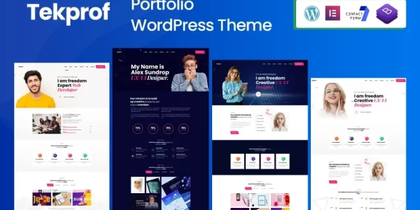 Tekprof Creative Portfolio Elementor WordPress Theme 1.0.0 GPL Theme