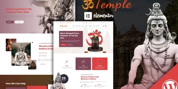 Temple Oriental Shrine Elementor WordPress Theme 1.0.0 GPL Theme