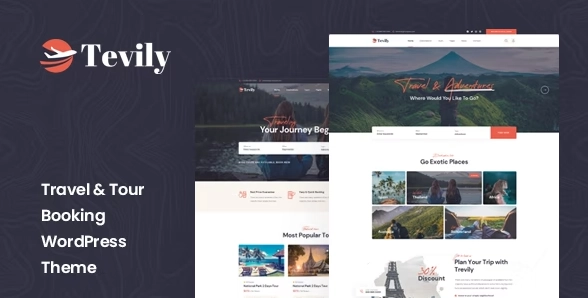 Tevily Travel Tour Booking WordPress Theme 1.2.2 GPL Theme