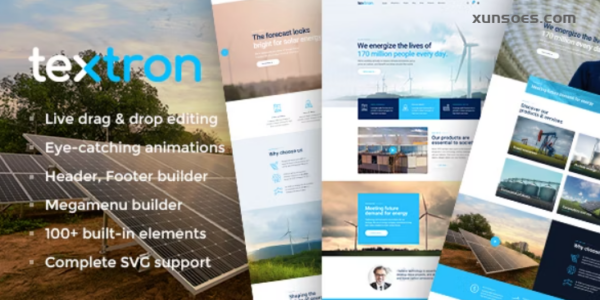 Textron Industrial WordPress Theme + WooCommerce Shop 1.6 GPL Theme