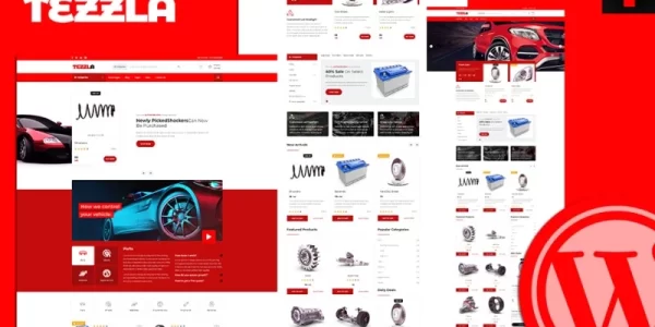 Tezzla | Automobile Car Accessories Shop WordPress Theme 1.0.0 GPL Theme