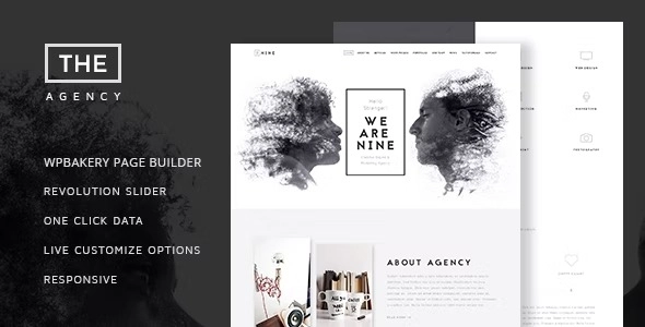 The Agecy Creative One Page Agency Theme 1.9.1 GPL Theme
