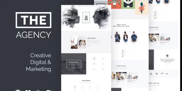 The Agency Creative One Page Agency WP Theme 1.9 GPL Theme