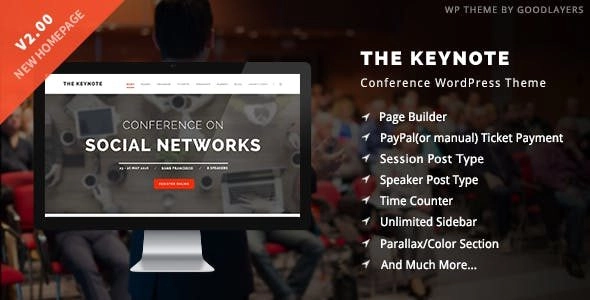 The Keynote Conference / Event / Meeting Theme 2.3.1 GPL Theme