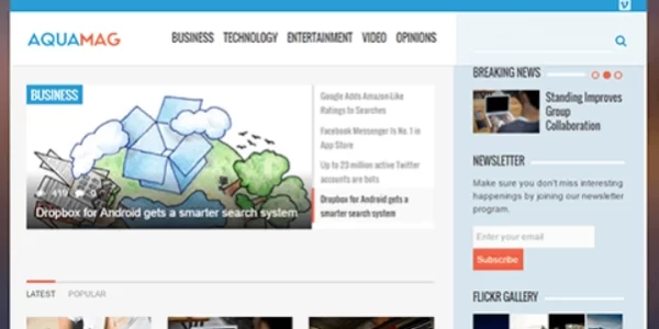 Theme Junkie – AquaMag 1.0.5 GPL Theme