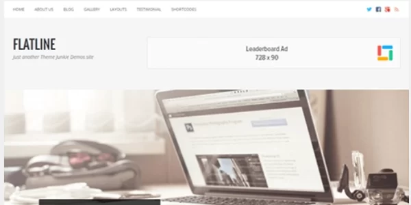 Theme Junkie – FlatLine 1.0.7 GPL Theme