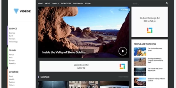 Theme Junkie – VideoZ 1.1.2 GPL Theme
