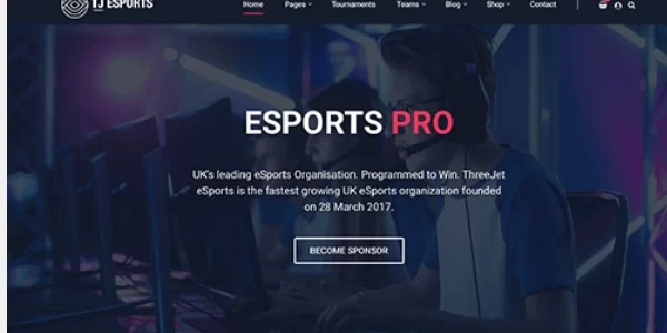 Theme Junkie – eSports Pro 1.0.0 GPL Theme