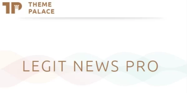 Theme Palace Legit News Pro 1.0.3 GPL Theme