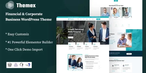 Themex Financial Corporate Business WordPress Theme 1.0.0 GPL Theme