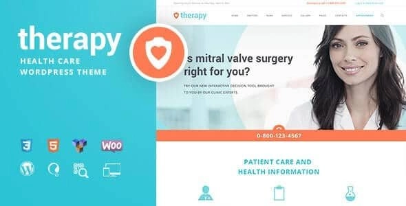 Therapy | Health and Medical WordPress Theme 1.9.2 GPL Theme