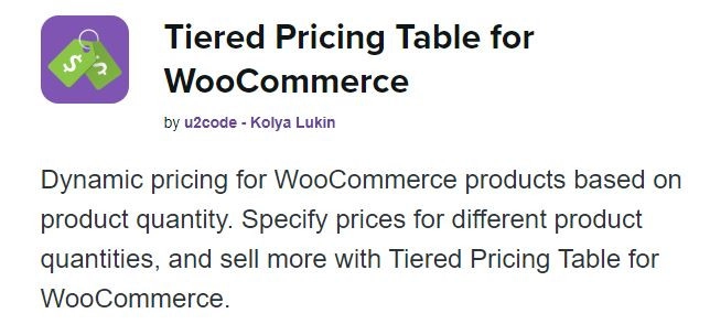 Tiered Pricing Table for WooCommerce 6.4.0 GPL Plugins
