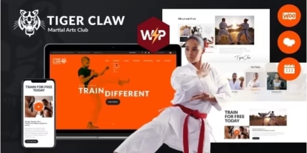 Tiger Claw | Martial Arts School and Fitness Center WordPress Theme 1.1.4 GPL Theme