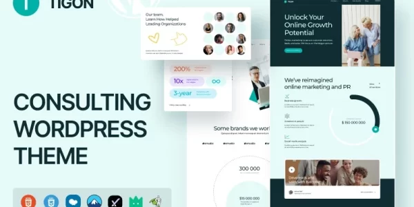 Tigon Consulting WordPress Theme 1.0.1 GPL Theme