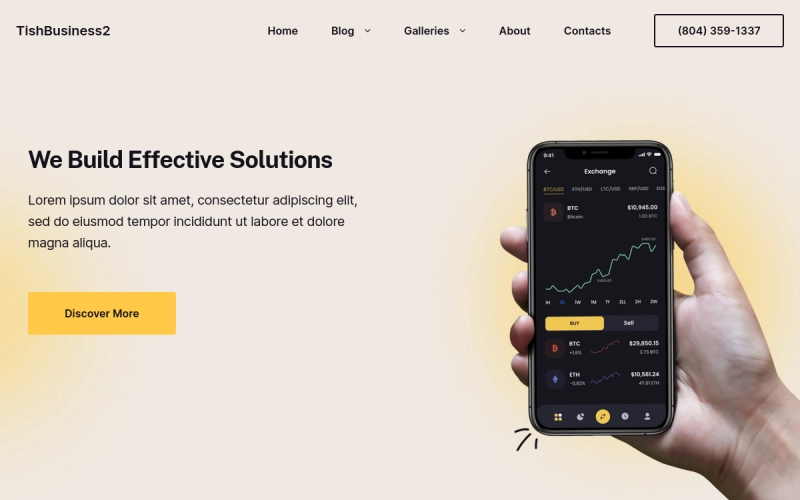 TishBusiness2 Business WordPress Theme 1.0.0 GPL Theme
