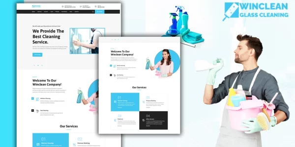 Tomaar-Winclean Cleaning Services Landing Page WordPress Theme 1.0.0 GPL Theme
