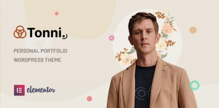 Tonni Personal Portfolio WordPress Theme 1.0.0 GPL Theme