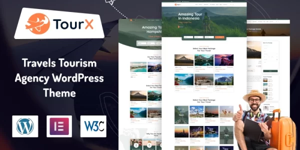 TourX Travels Tourism Agency WordPress Theme 1.0.0 GPL Theme