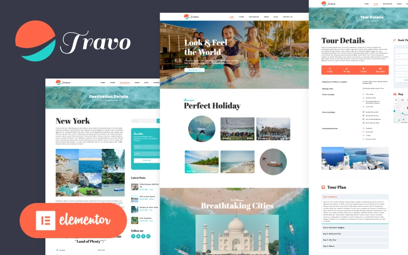 Travo Travel Tourism Elementor WordPress Theme WordPress Theme 1.1.0 GPL Theme