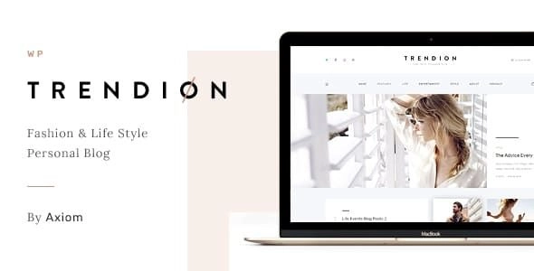 Trendion Lifestyle Blog and Magazine Theme 1.1.7 GPL Theme