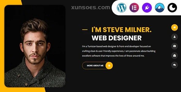 Tunis Personal Portfolio WordPress Resume Theme 1.1 GPL Theme