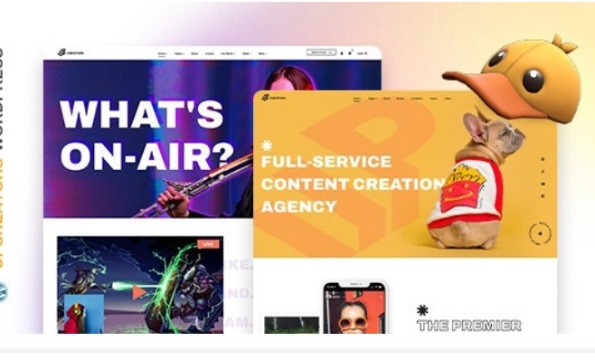 UpCreators Digital Creators WordPress Theme 1.0 GPL Theme