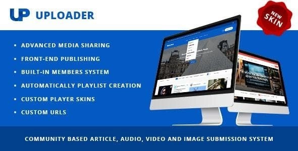 Uploader Advanced Media Sharing Theme 2.3.3 GPL Theme
