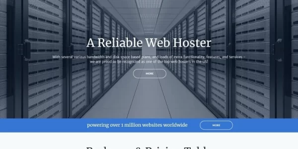 Uptime99 Web Hosting WordPress Theme 1.0.0 GPL Theme